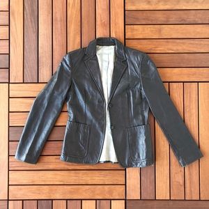 J. Crew Leather Jacket M
